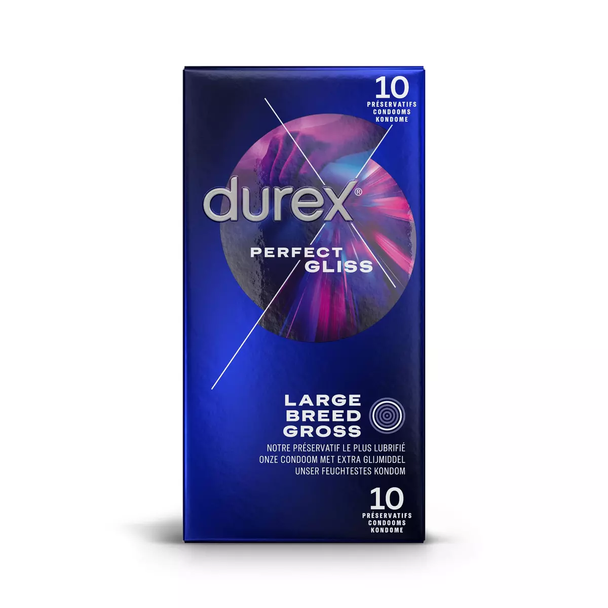 DUREX Perfect gliss préservatifs extra lubrification 10 préservatifs