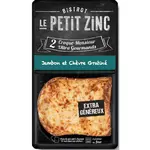 LE PETIT ZINC Croque-monsieur au jambon et chèvre gratiné 2 pièces 280g
