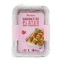 Voir la diapositive 2 : AUCHAN Barquettes plates en aluminium avec couvercles 1L x10