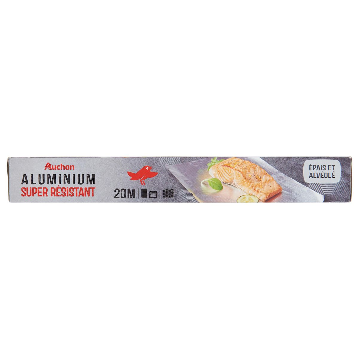 AUCHAN Papier aluminium super résistant 20m 1 rouleau