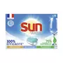 SUN Tablettes lave-vaisselle tout en 1 Ecolabel 15 pastilles