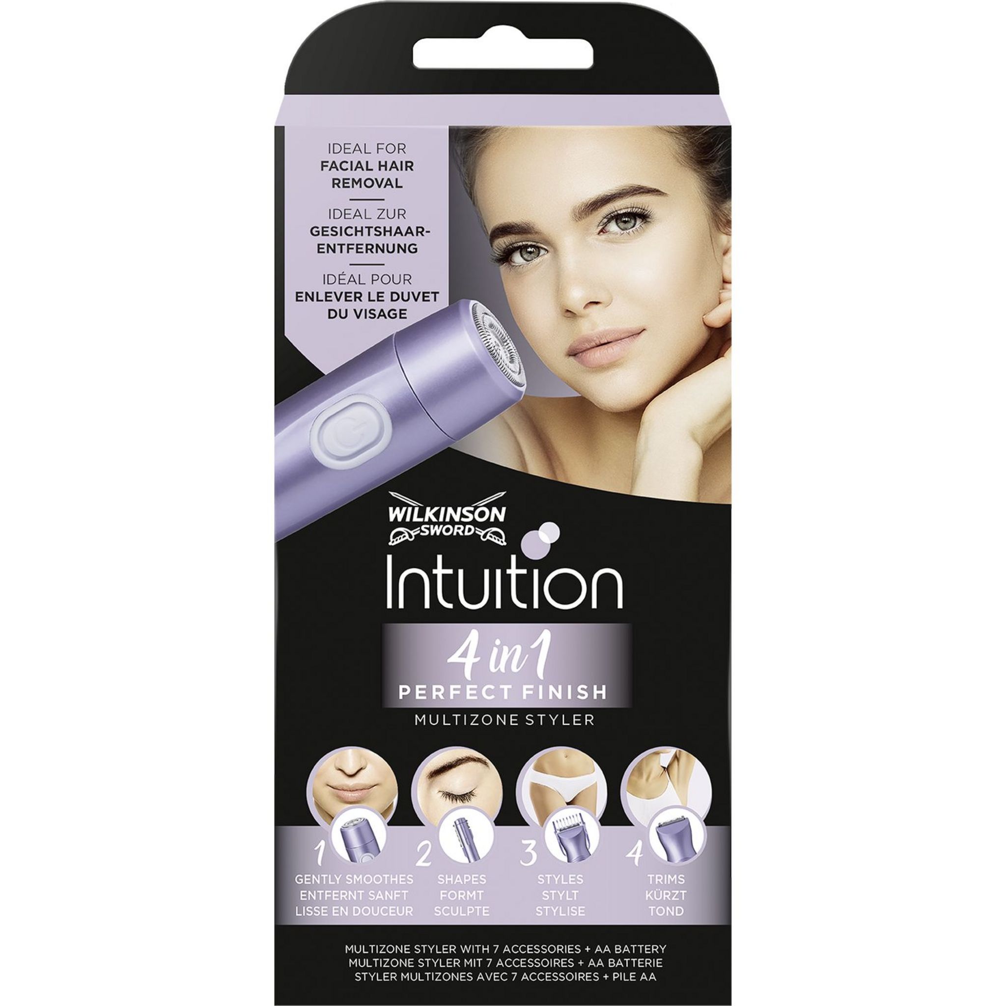 WILKINSON Rasoir Intuition Perfect Finish 1 rasoir + 7 accessoires pas ...