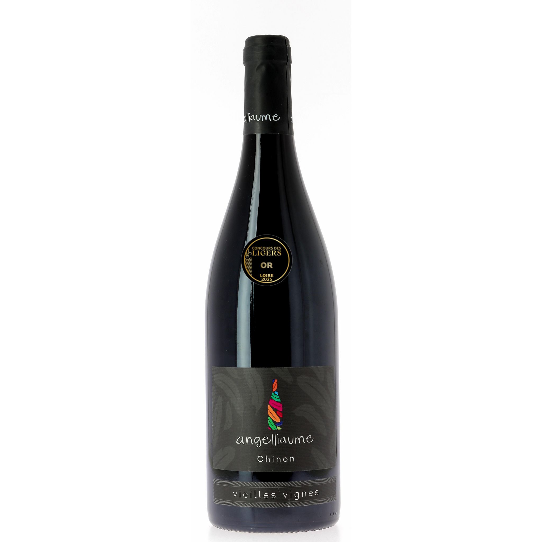 Voir la diapositive 2 : Vin rouge AOP Chinon Angelliaume vieilles vignes 75cl