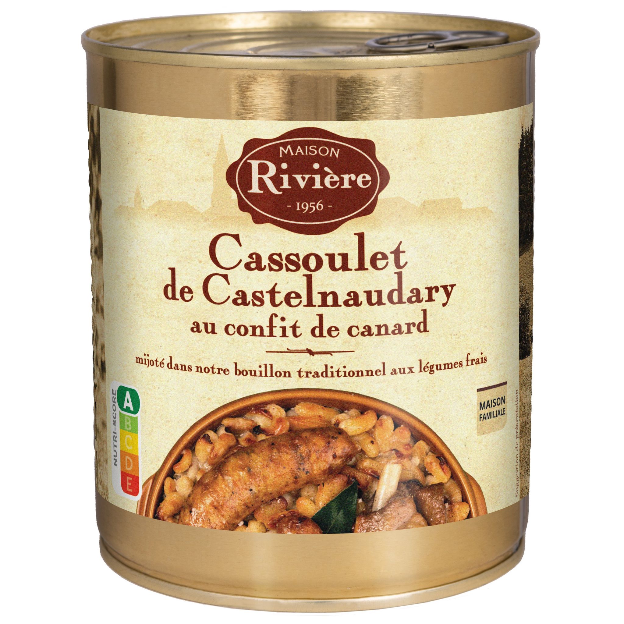 MAISON RIVIERE Cassoulet de Castelnaudary au confit de canard 840g