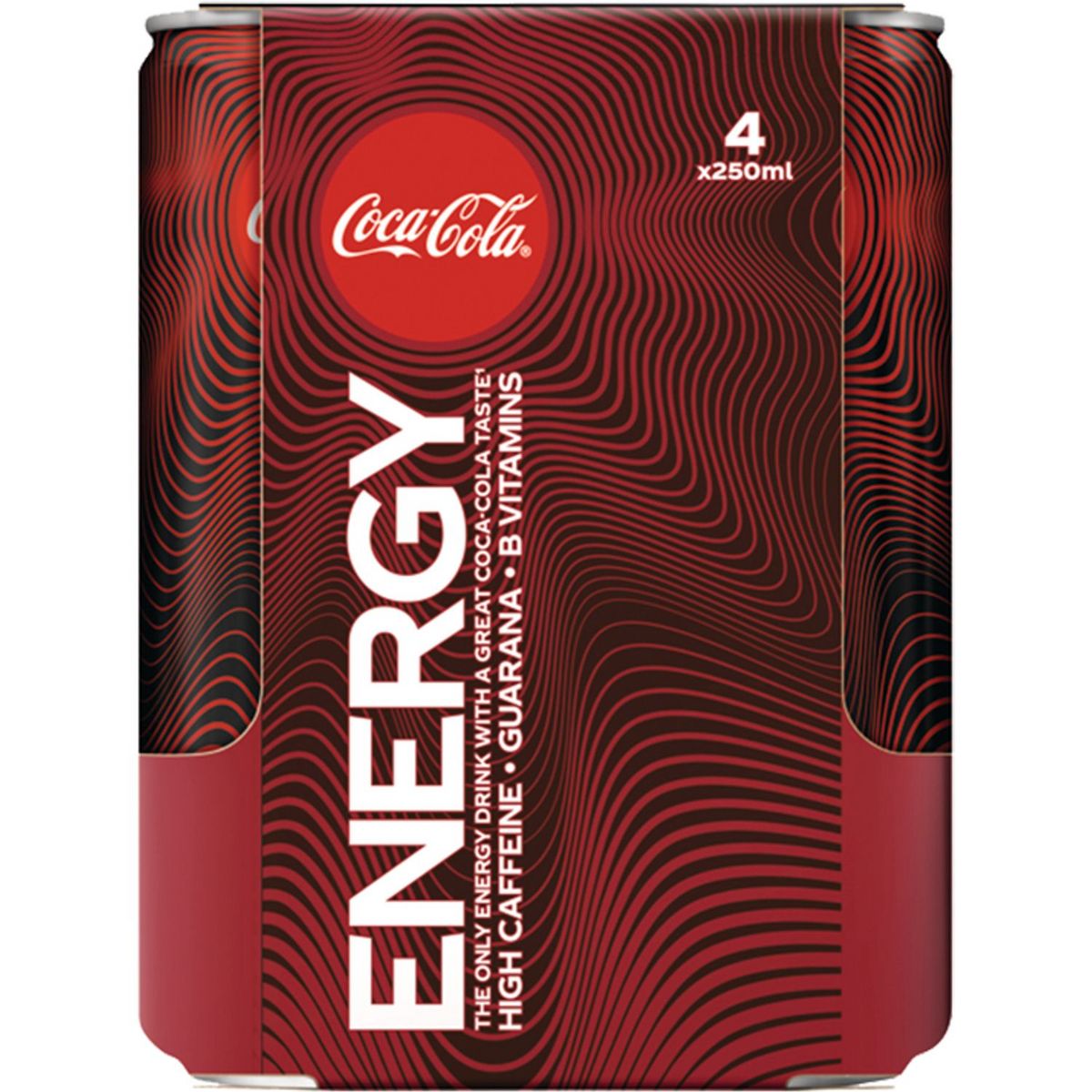 COCA-COLA Boisson gazeuse Energy à la caféine guarana boîtes slim 4x25cl