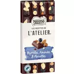 Nestlé NESTLE Les recettes de l'atelier tablette de chocolat noir myrtilles amandes noisettes