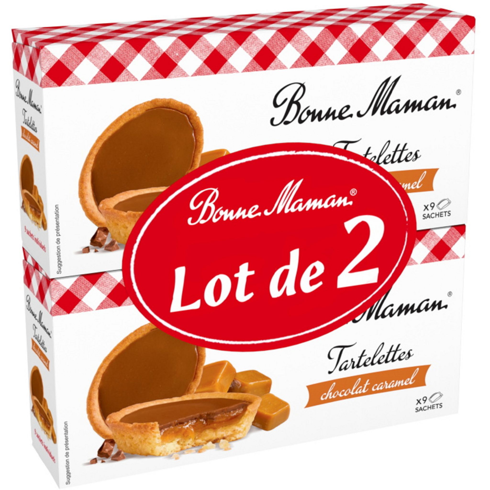 BONNE MAMAN Tartelettes Chocolat Caramel Sachet Fraicheur 2x135g Pas ...