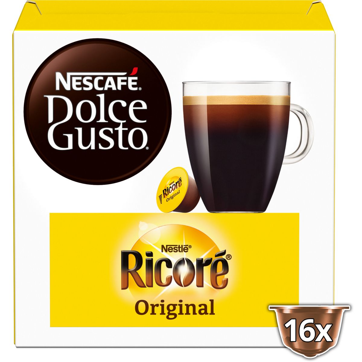DOLCE GUSTO Capsules de café ricoré original 16 capsules 83g