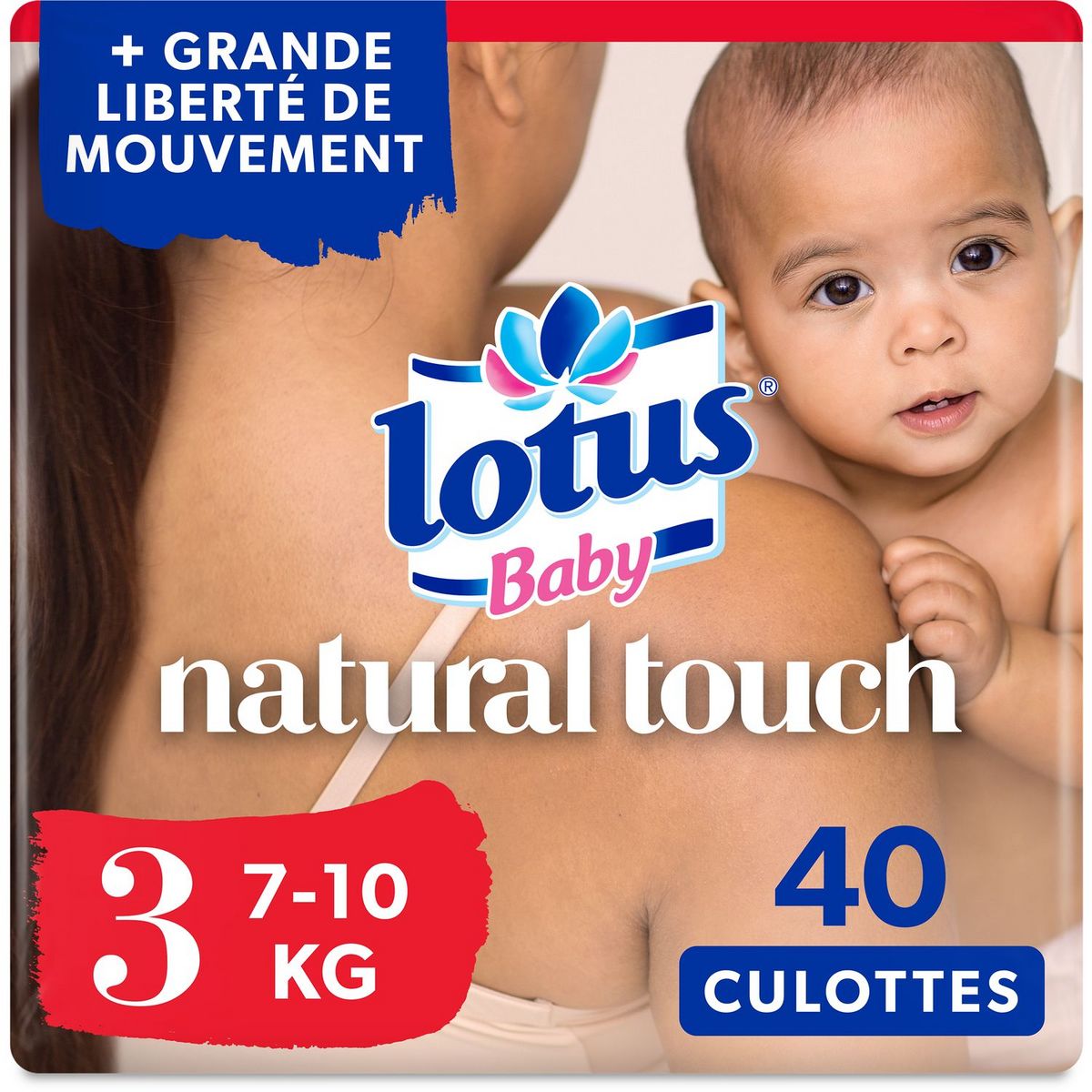 LOTUS BABY Couches-culottes Natural Touch taille 3 (7 à 10kg) 40 couches