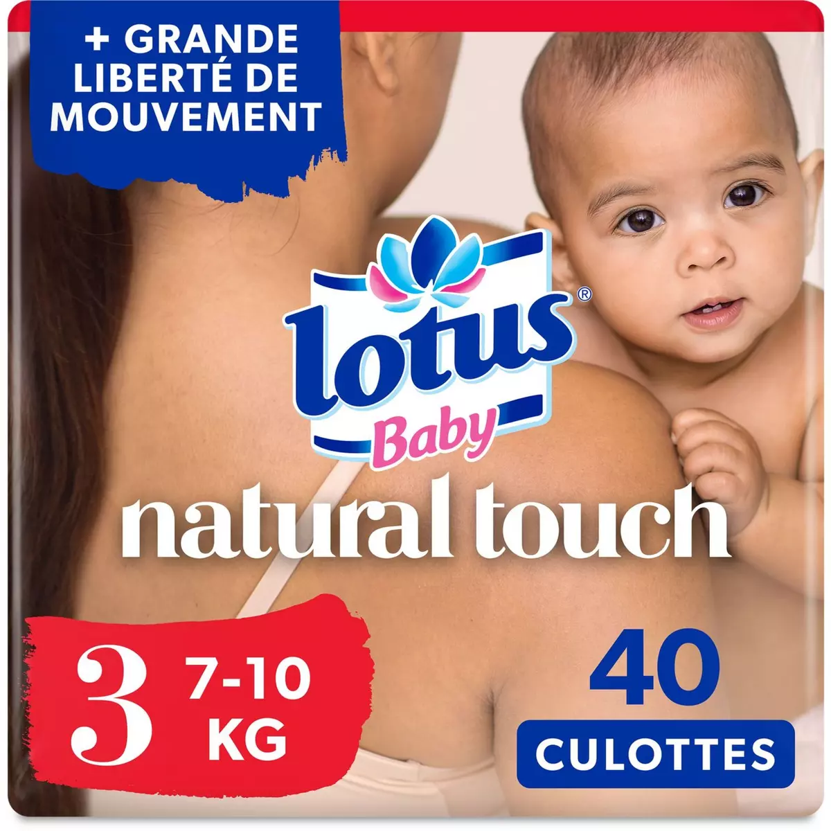 LOTUS BABY Natural touch couches taille 3 (4-9kg) 44 couches pas cher 