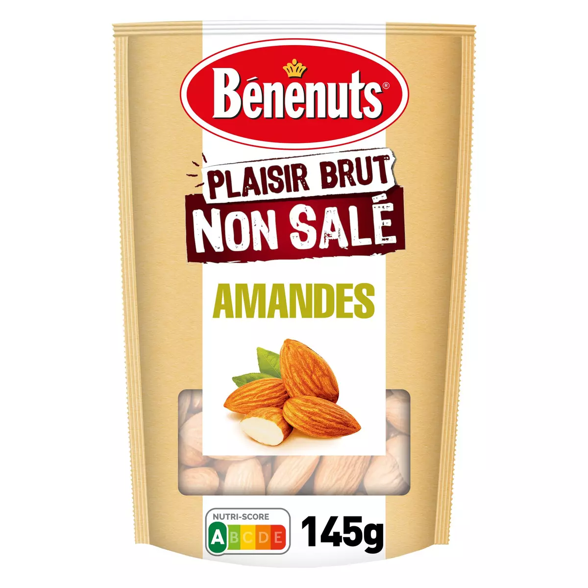 BENENUTS Amandes non salées Plaisir Brut 145g
