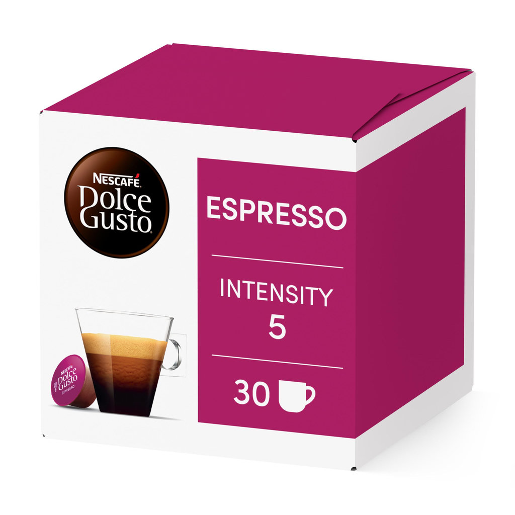 DOLCE GUSTO Capsules de café Espresso intensité 5 compatibles Dolce Gusto 30 capsules 165g