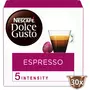 DOLCE GUSTO Capsules de café Espresso intensité 5 compatibles Dolce Gusto 30 capsules 165g
