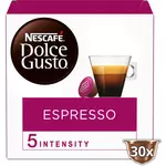DOLCE GUSTO Capsules de café Espresso intensité 5 compatibles Dolce Gusto 30 capsules 165g