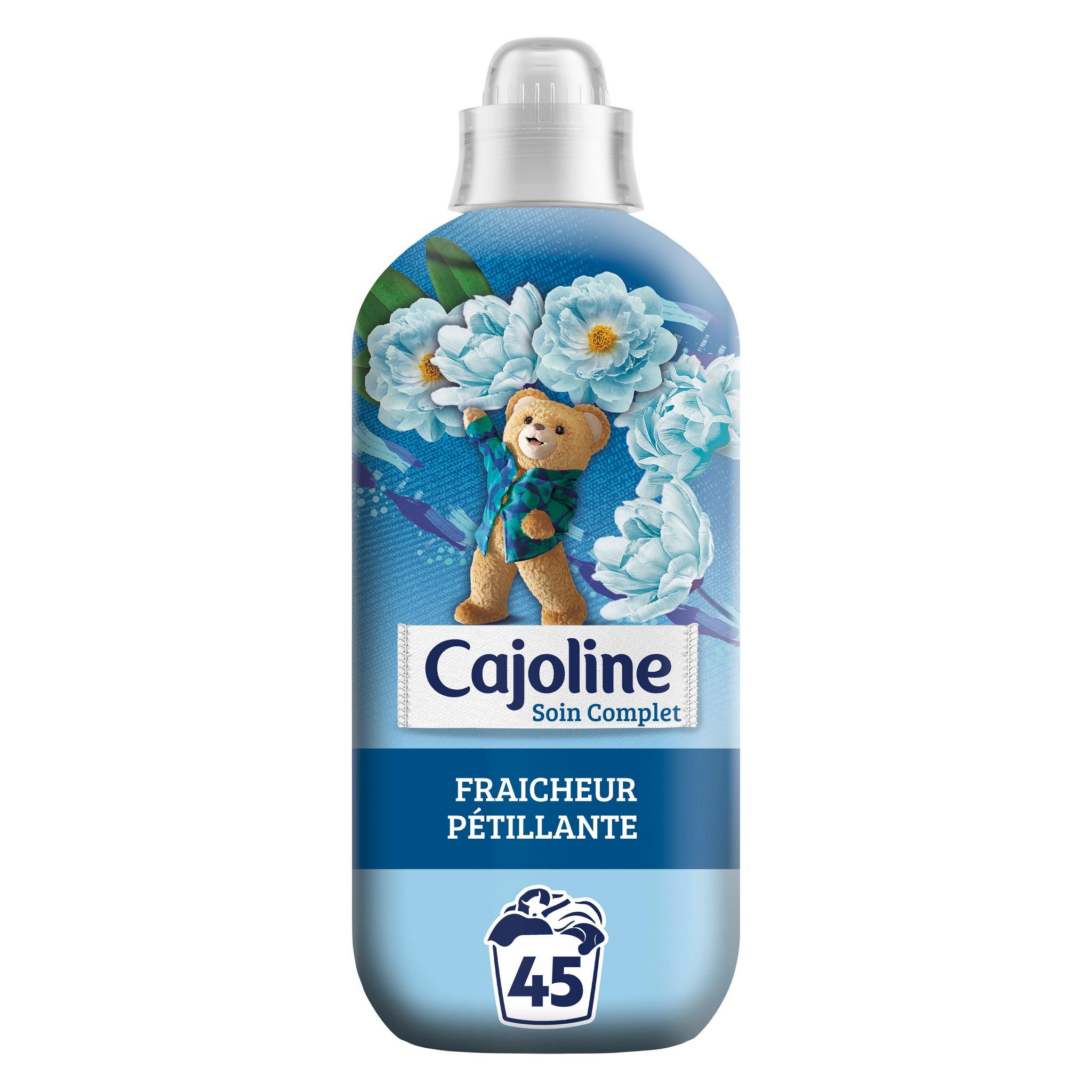Voir la diapositive 3 : CAJOLINE Adoucissant liquide concentré Fraîcheur pétillante 45 lavages 1,125ml
