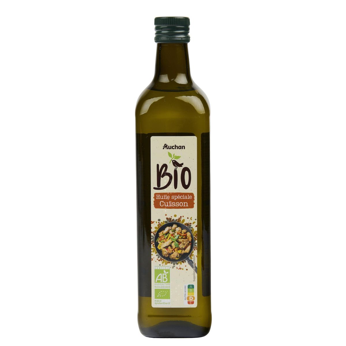AUCHAN BIO Huile spéciale cuisson 75cl