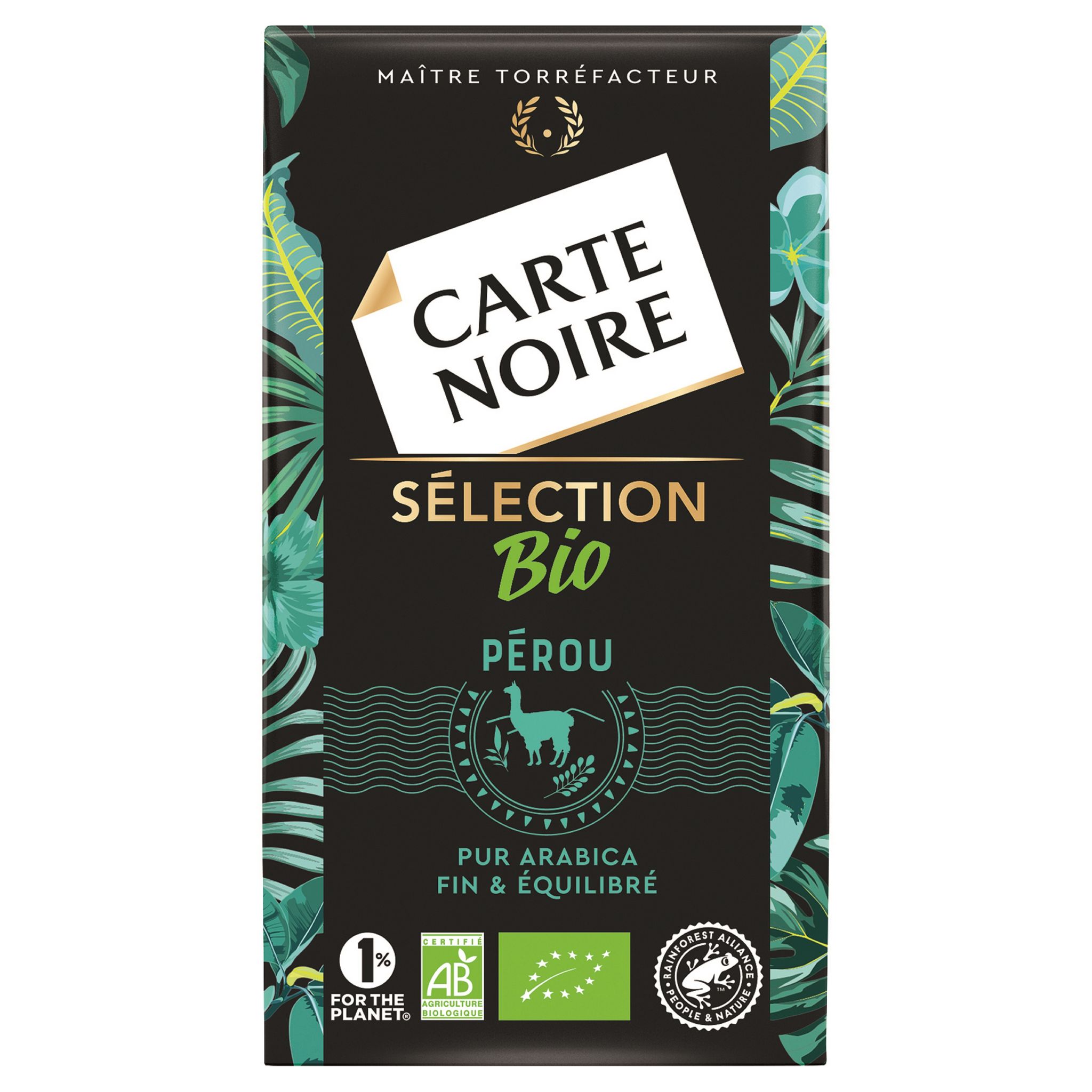 Voir la diapositive 2 : CARTE NOIRE Sélection Bio Café moulu Pérou 250g