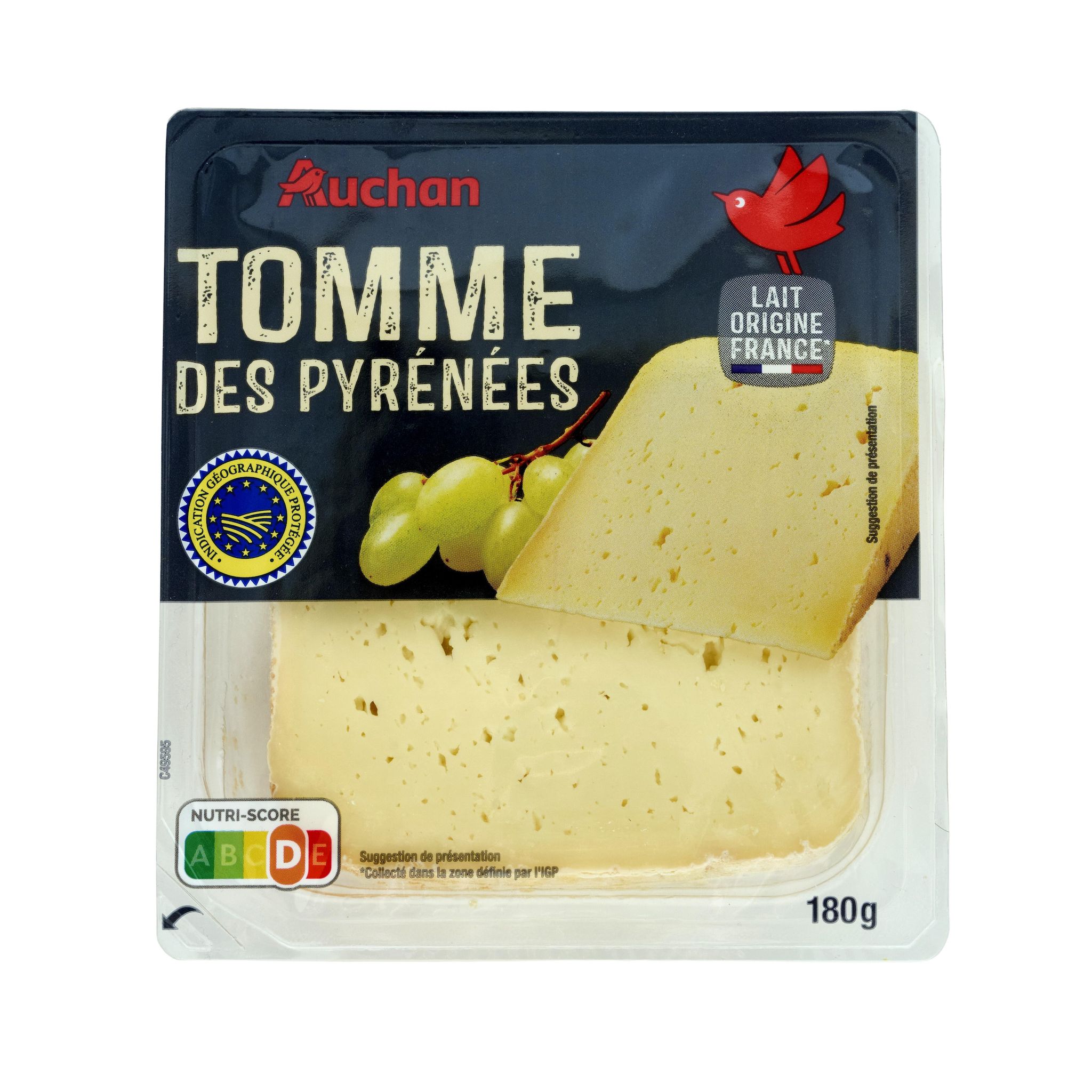 Voir la diapositive 3 : AUCHAN Tomme des Pyrénées IGP 180g