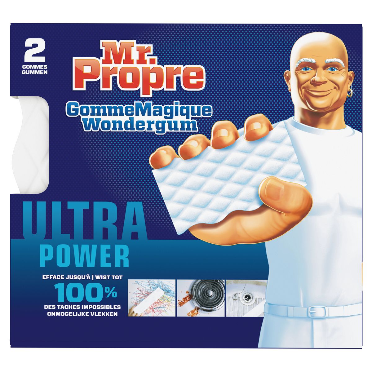 MR.PROPRE Gommes magiques ultra power 2 gommes