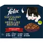 FELIX Sachets repas Succulent Grill sélection de la campagne en sauce à la viande pour chat 12 sachets 12x80g