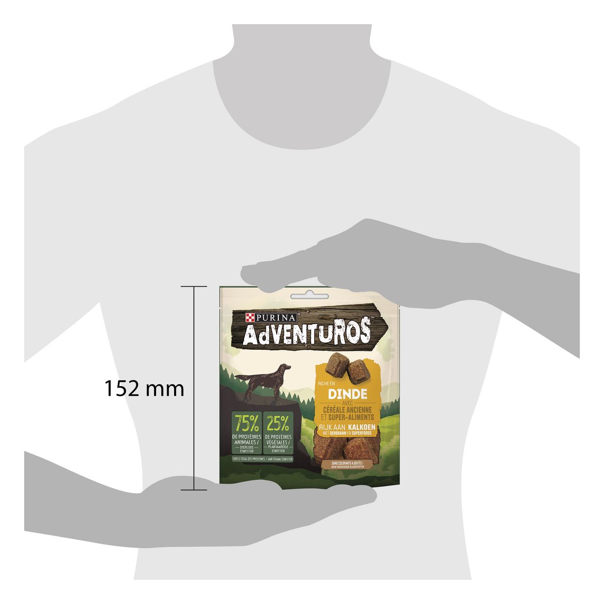 PURINA Adventuros Snacks riche en dinde et en céréales  90g