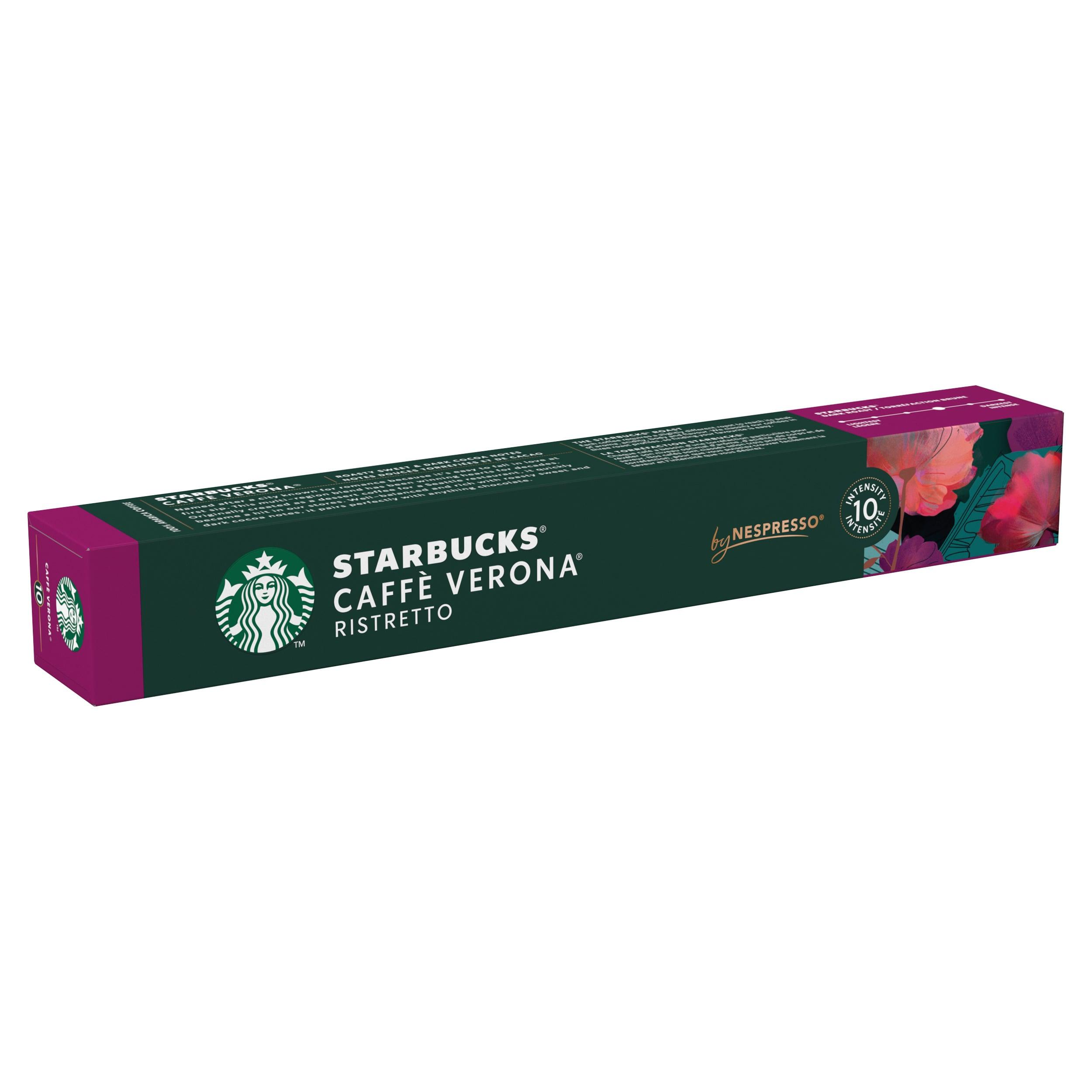 Voir la diapositive 2 : STARBUCKS Capsules de café Verona intensité 10 compatibles Nespresso 10 capsules 55g