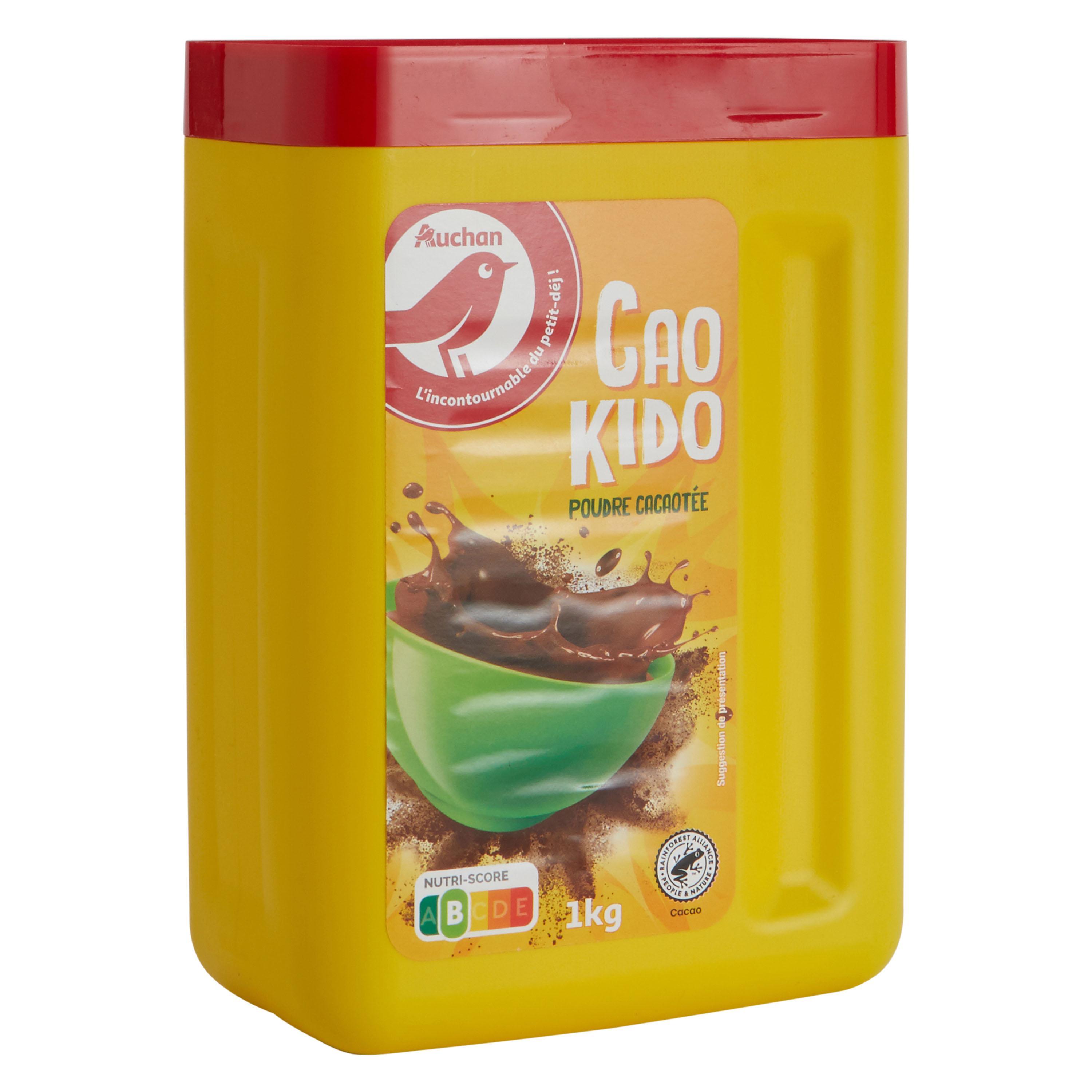 Voir la diapositive 2 : AUCHAN Chocolat en poudre Cao Kido 1kg
