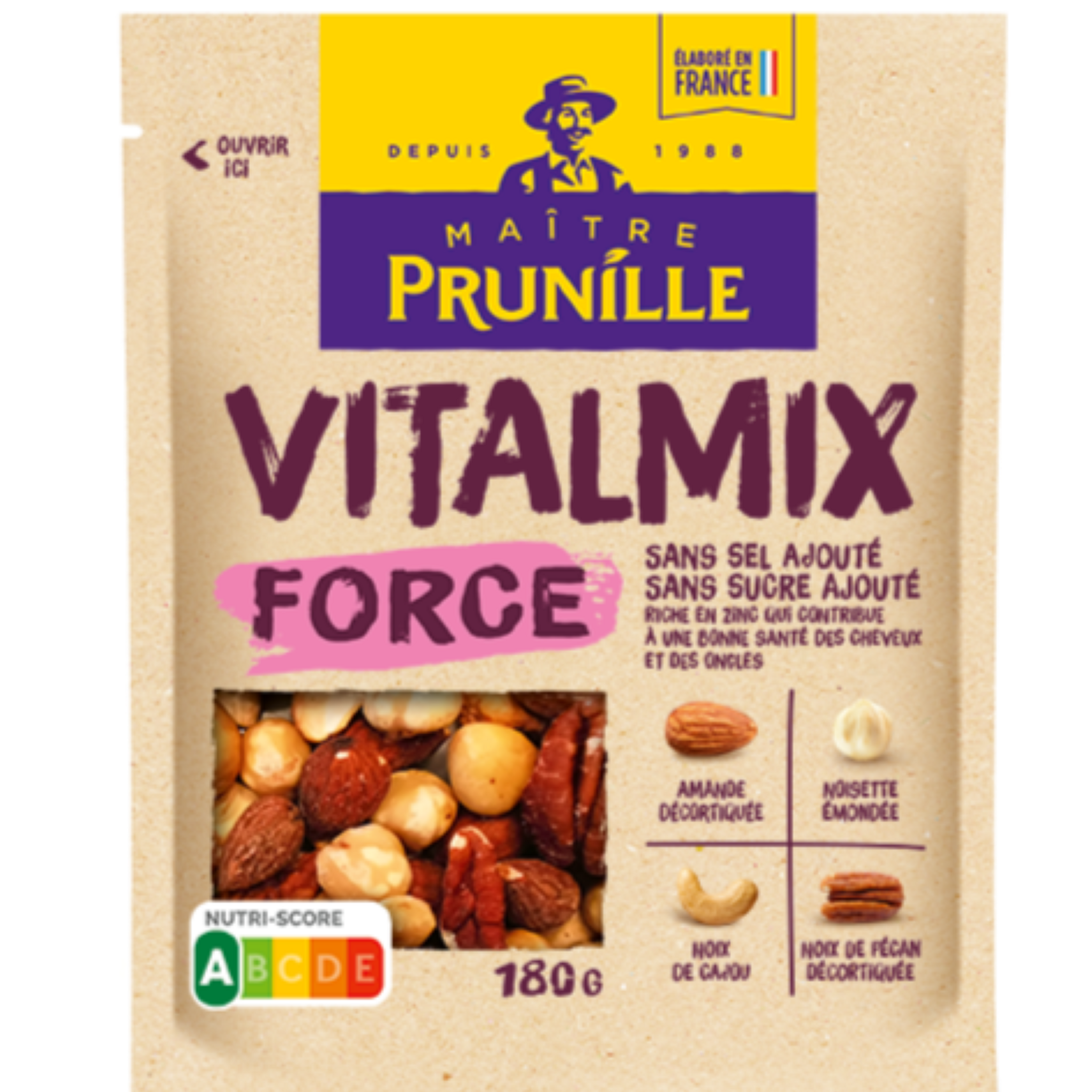 MAITRE PRUNILLE Vitalmix force Fruit sec 180g