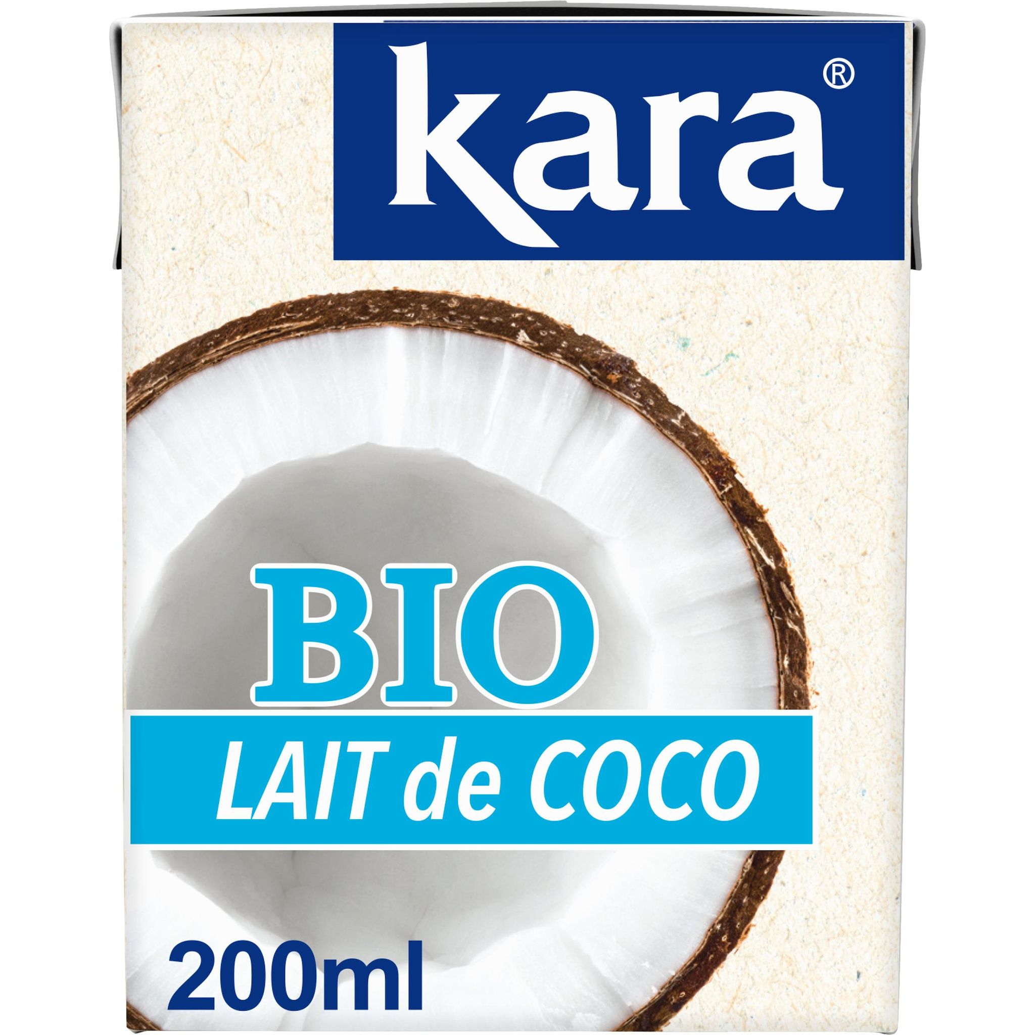 Voir la diapositive 2 : KARA Lait de coco bio brique 20cl