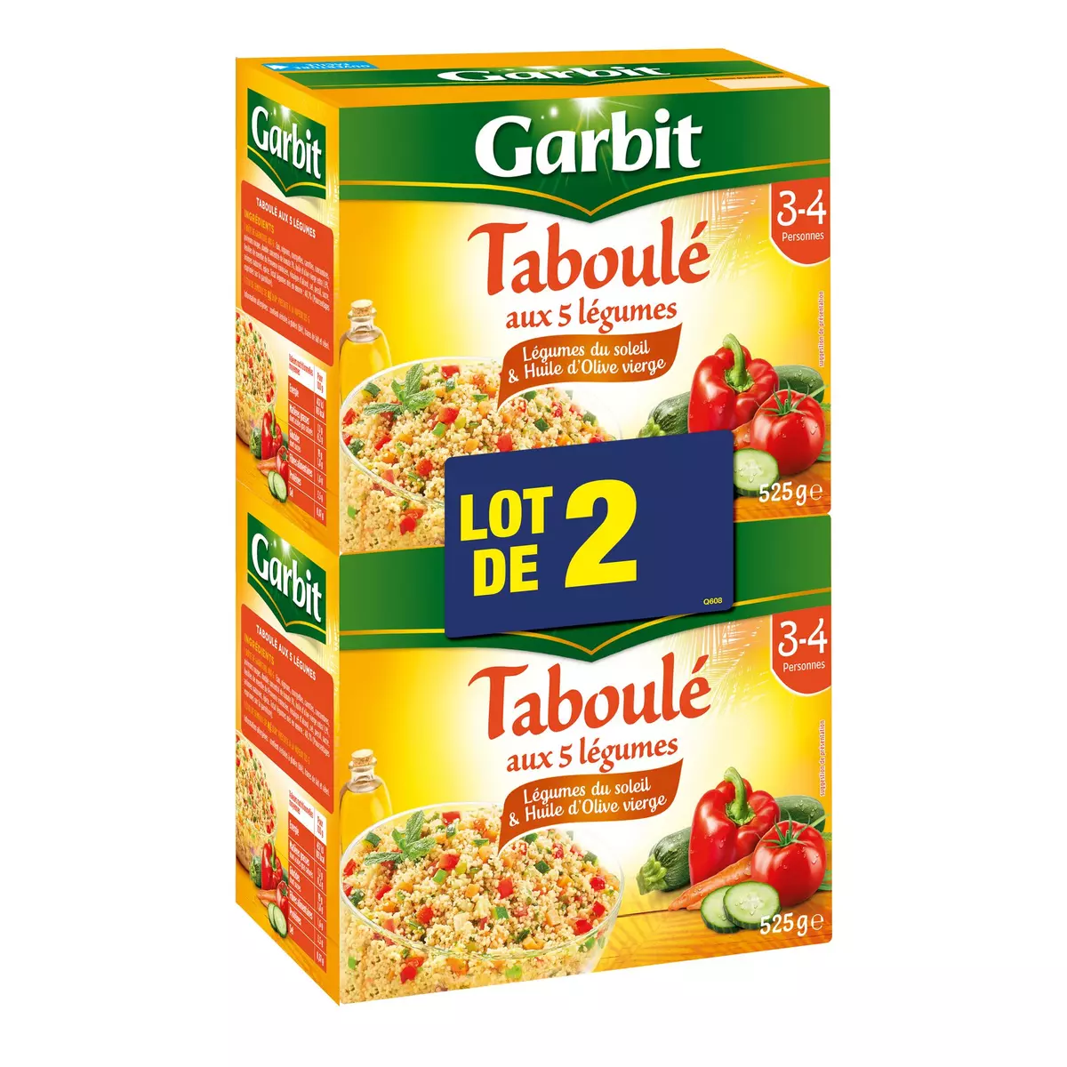 GARBIT Taboulé aux 5 légumes  2x525g