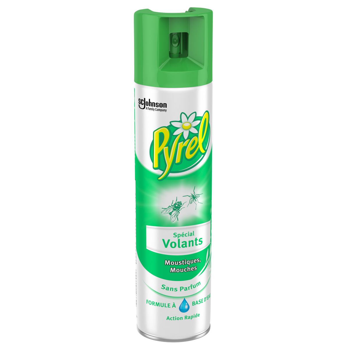 PYREL Spray insecticide spécial volants moustiques et mouches sans parfum 400ml