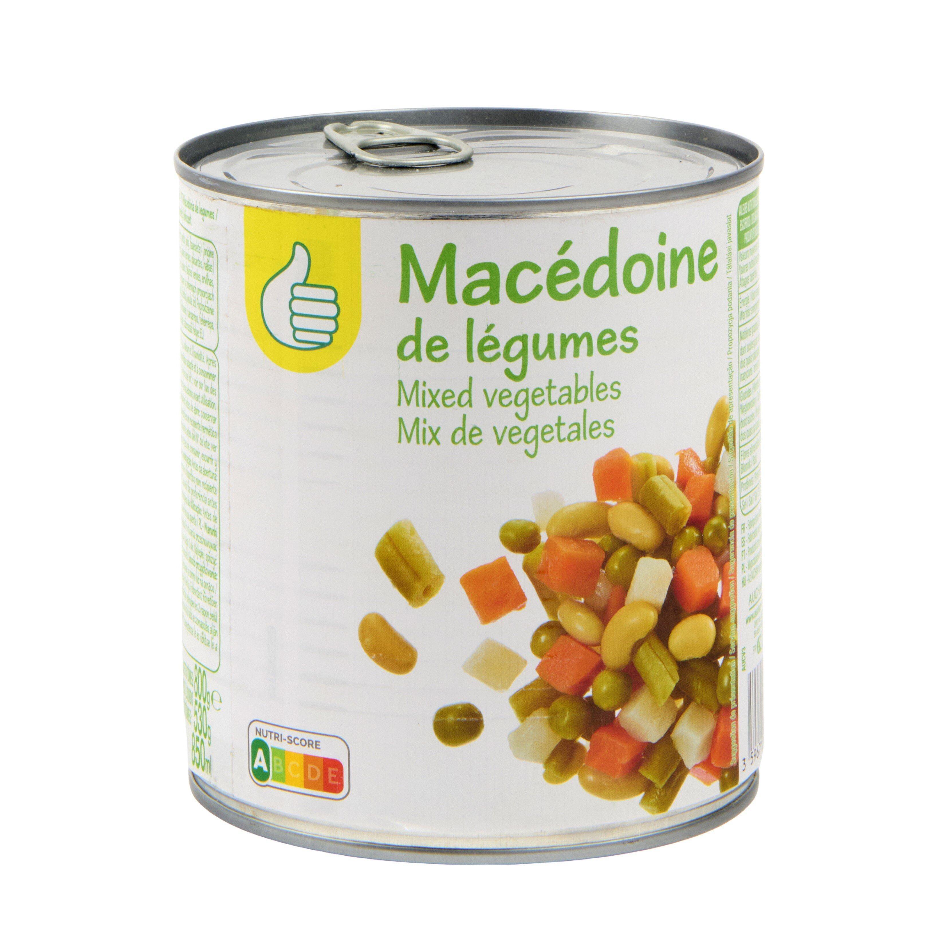 Voir la diapositive 4 : POUCE Macédoine de légumes 530g