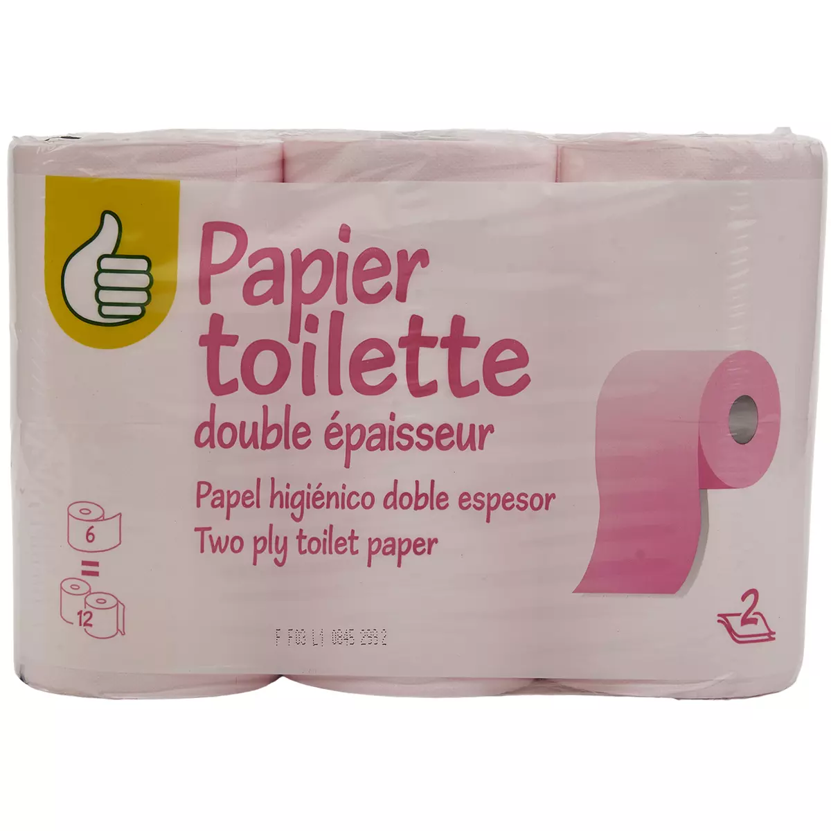 Papier toilette pas cher en gros - Double épaisseur - Ballot de 108 rouleaux