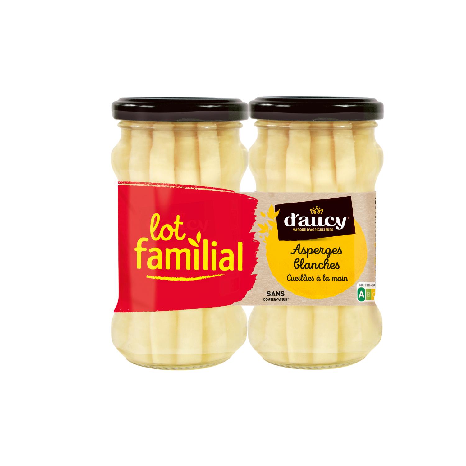 D'AUCY Asperge blanche bocal 2x110g
