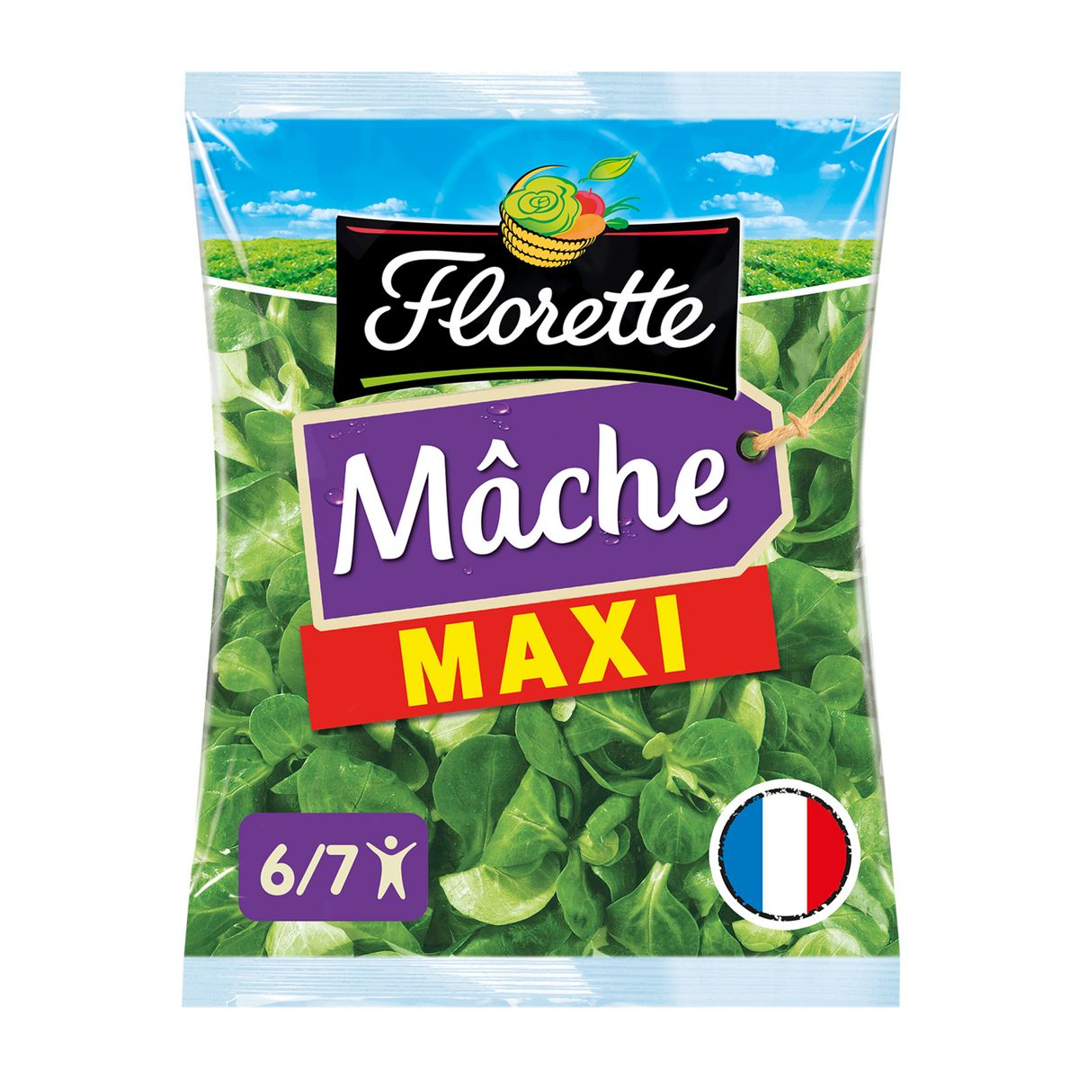 FLORETTE Mâche salade en sachet 6 parts 270g