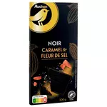Gourmet AUCHAN GOURMET Tablette de chocolat noir caramel et fleur de sel