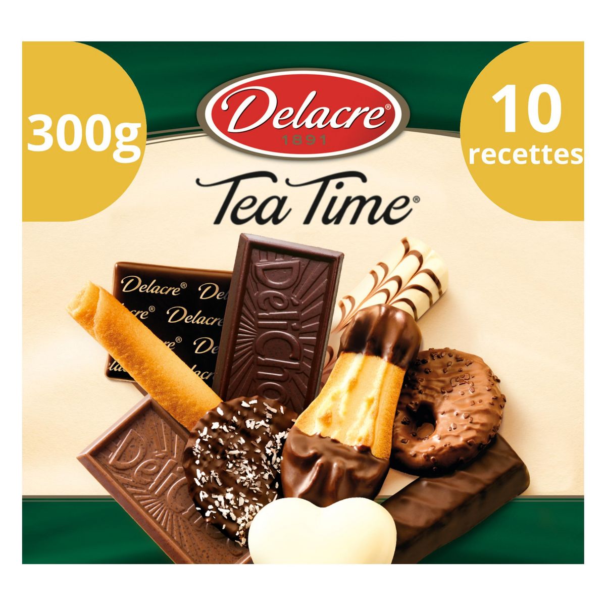 DELACRE Tea Time assortiment de biscuits 300g