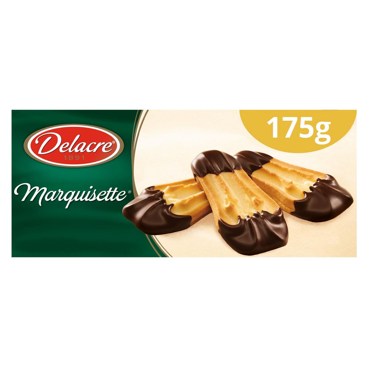 DELACRE Biscuits marquisette au chocolat 175g