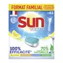 SUN Tablettes lave-vaisselle tout en 1 citron Ecolabel 62 tablettes