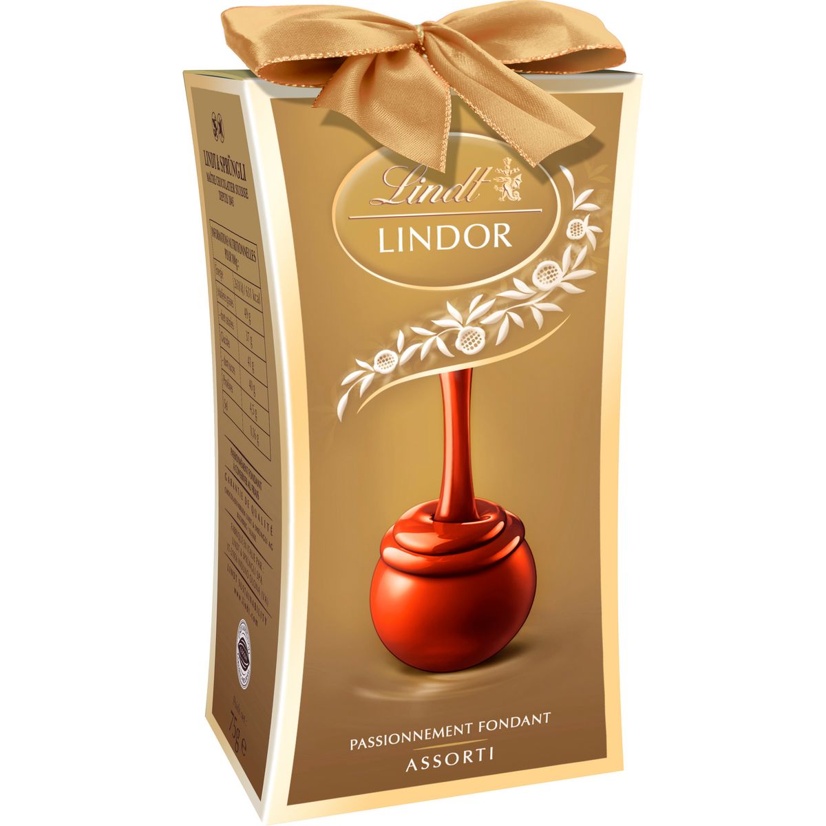LINDT Lindor Assortiment de bouchées de chocolat extra-fins au lait 75g