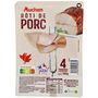 Voir la diapositive 2 : AUCHAN Rôti de porc 4 tranches 140g