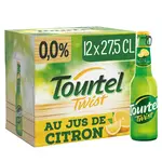 TOURTEL Bière Twist sans alcool au jus de citron bouteilles 12x27,5cl