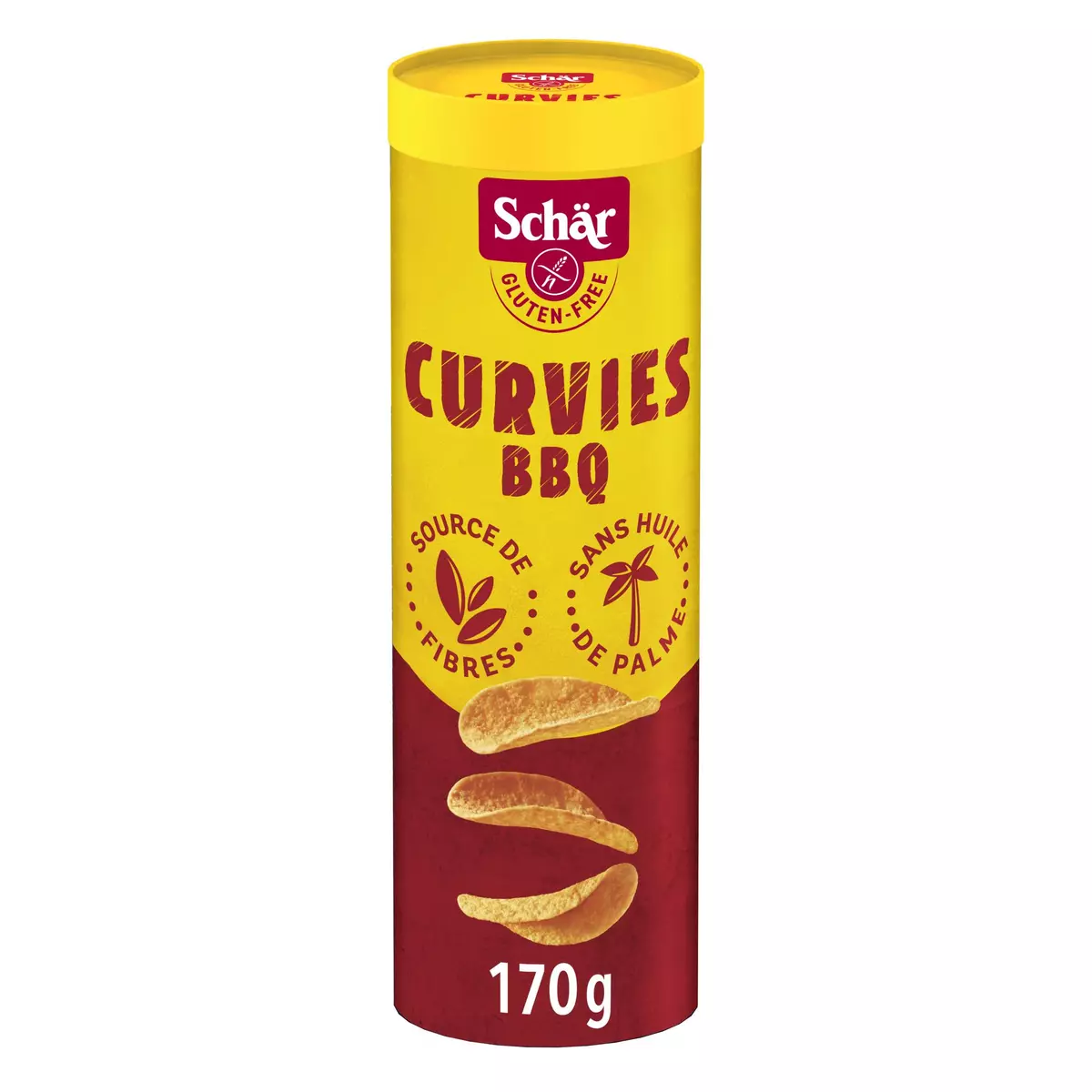 SCHAR Curvies chips barbecue sans gluten 170g