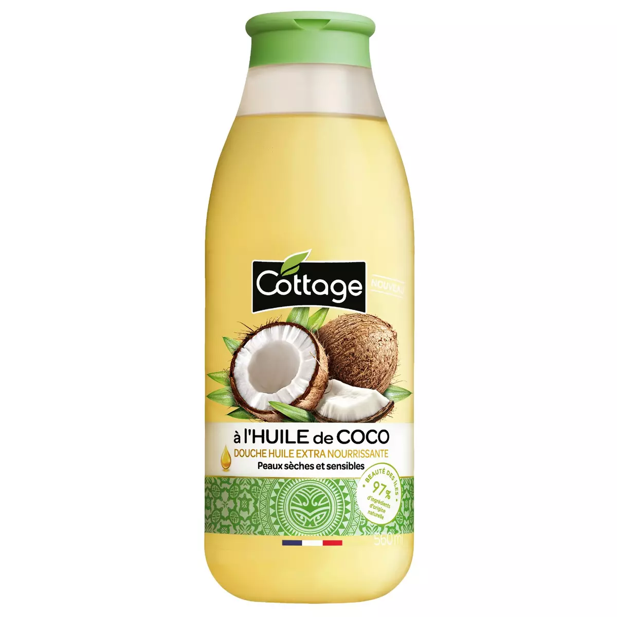 COTTAGE Gel douche à l'huile de coco 560ml