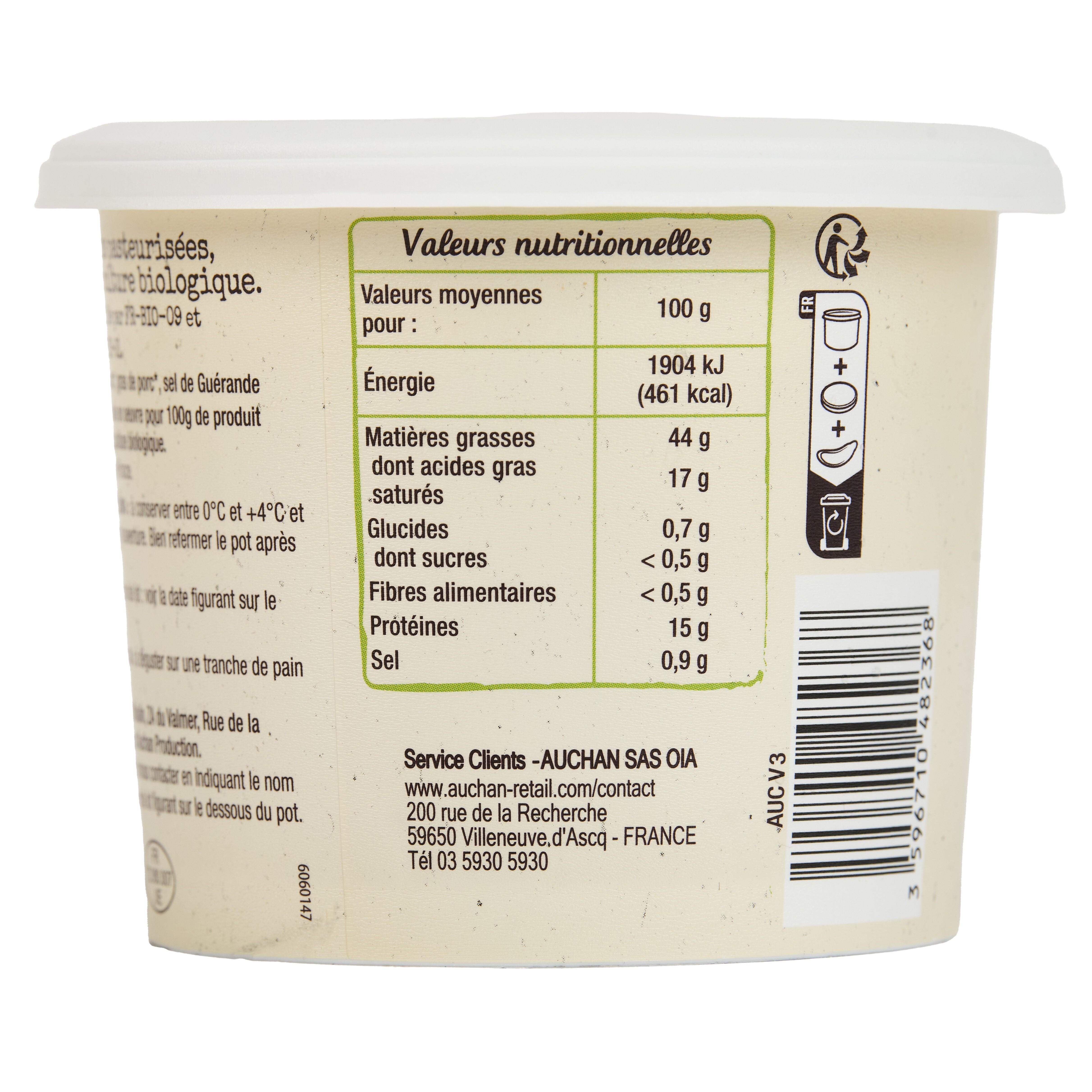 Voir la diapositive 4 : AUCHAN BIO Rillettes du Mans 220g