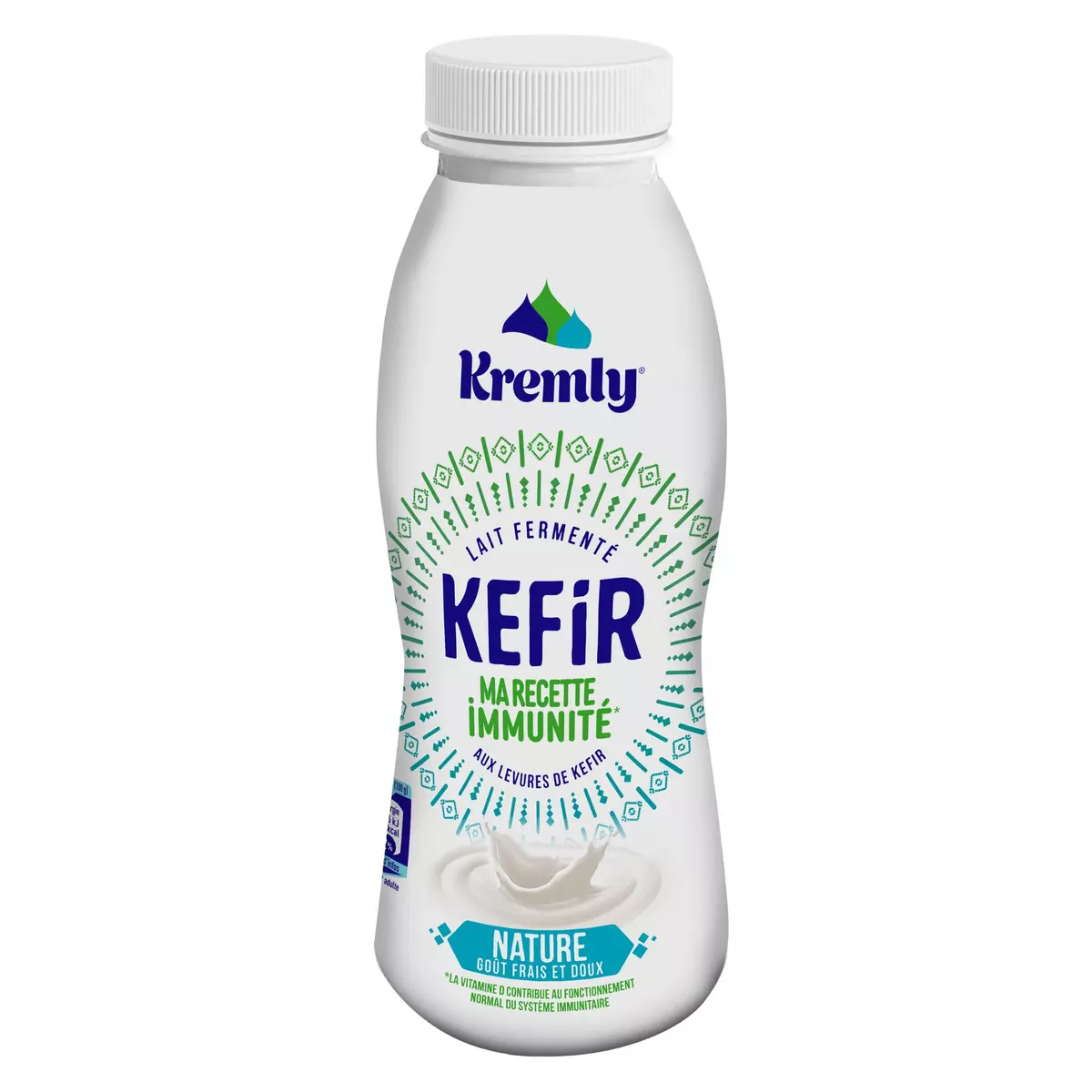 KREMLY Kéfir au lait fermenté nature 500ml