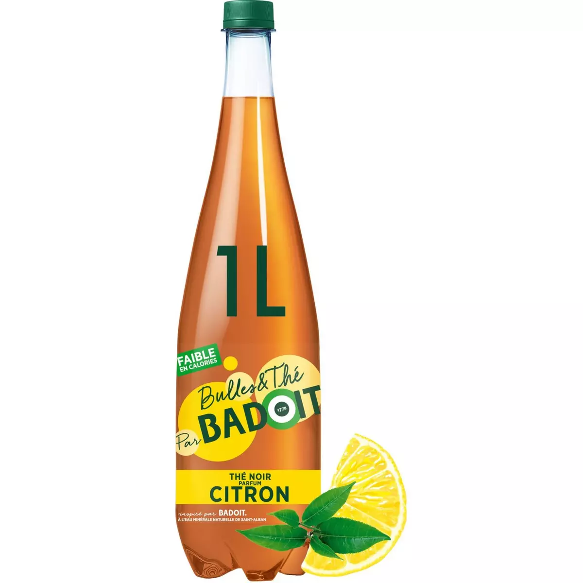 BADOIT Bulle & Thé boisson pétillante au citron 1l