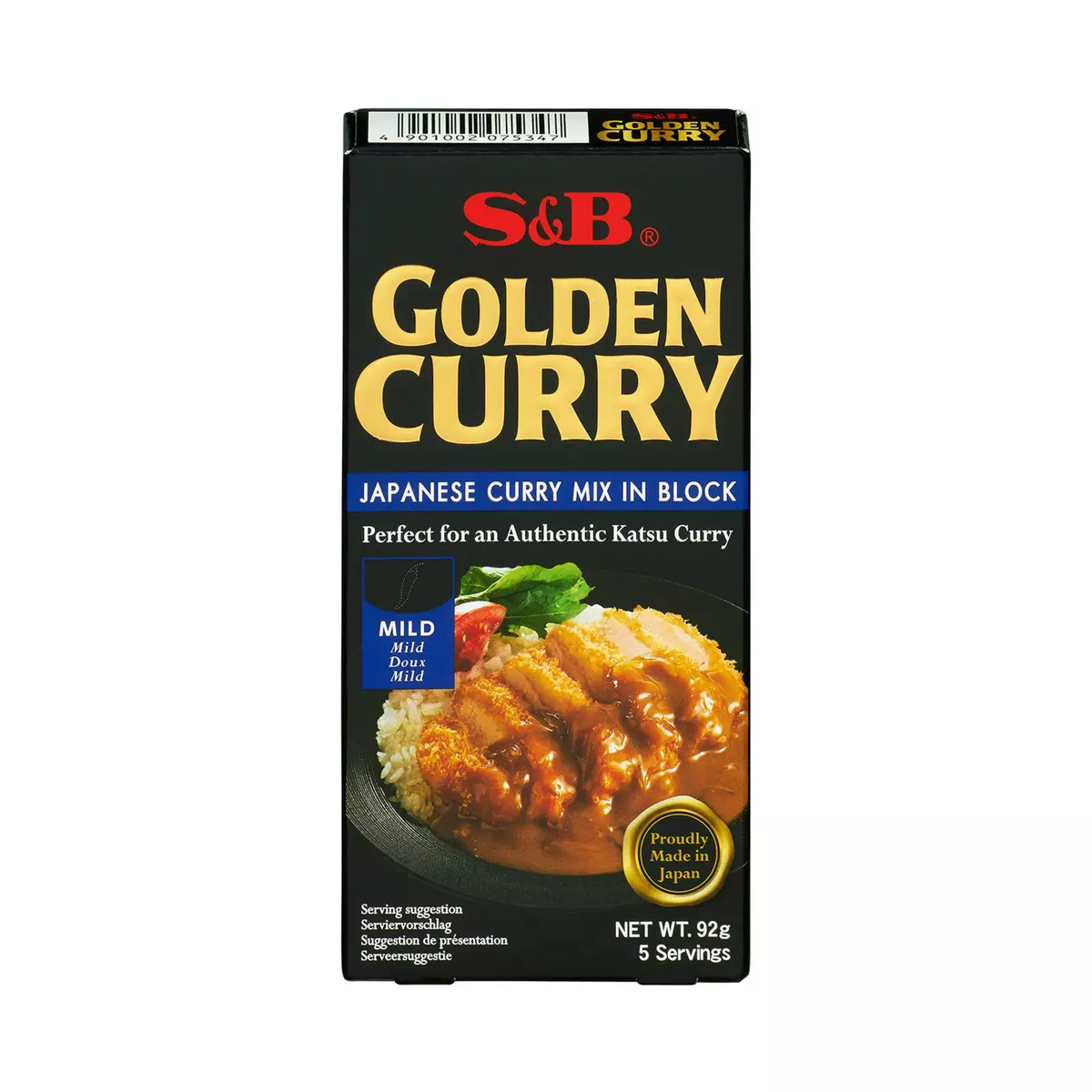 S&B Golden curry doux 92g