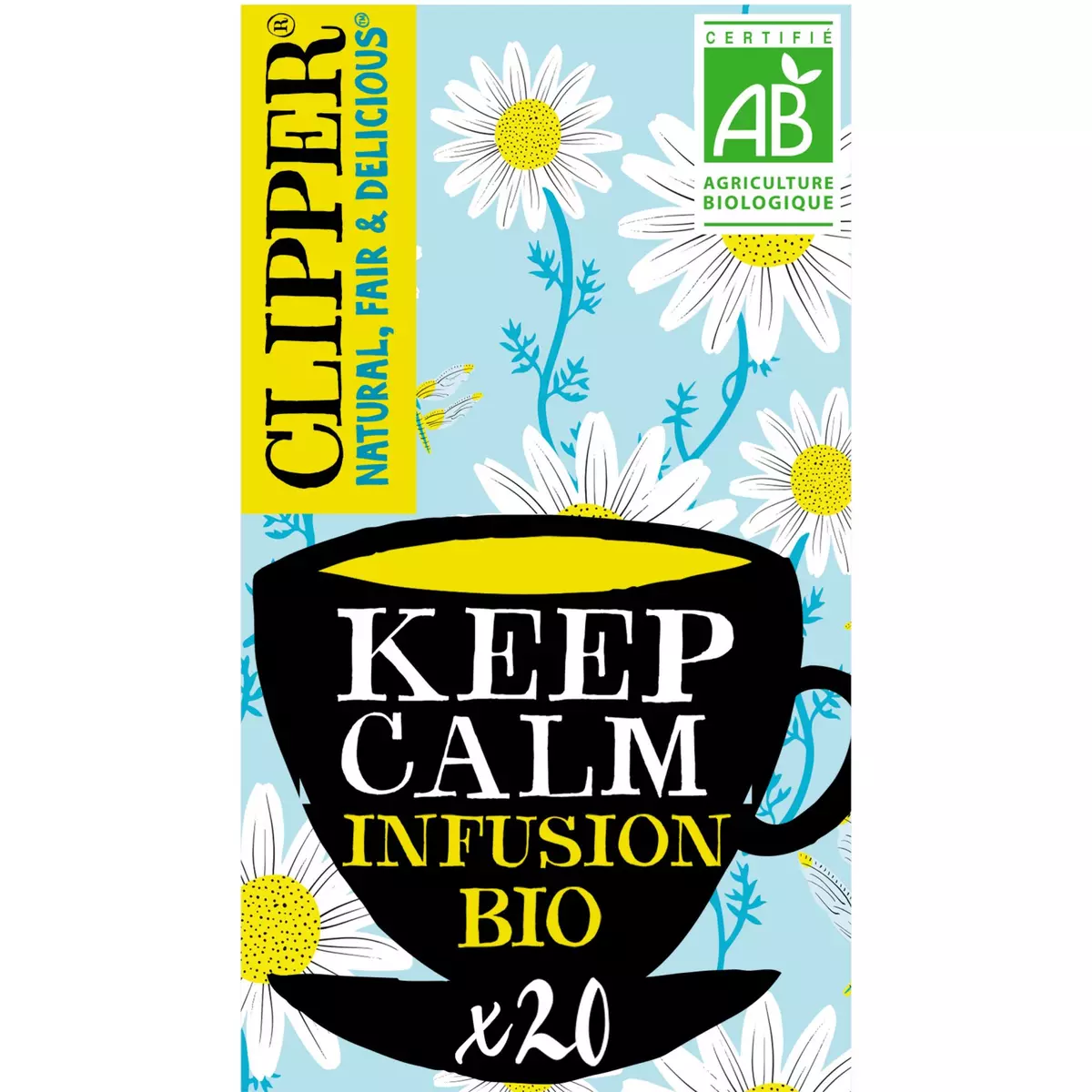 CLIPPER Infusion keep calm camomille honeybush cannelle bio 20 sachets 35g  pas cher 