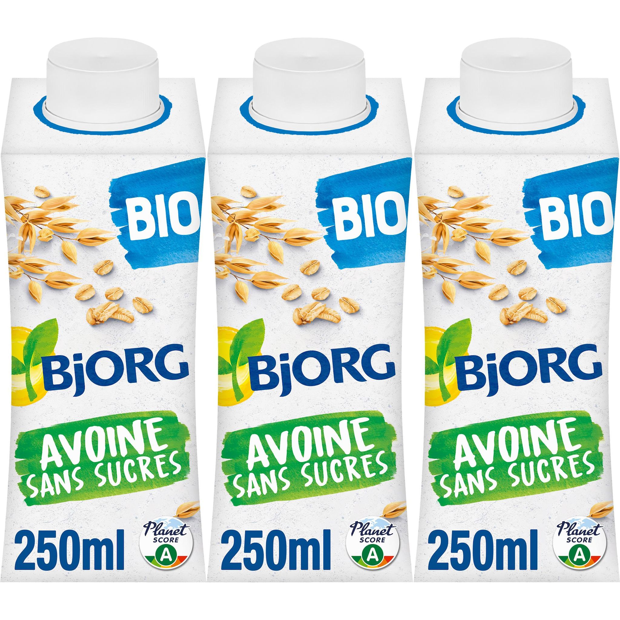 BJORG Boisson végétale bio à l'avoine sans sucres 3x25cl
